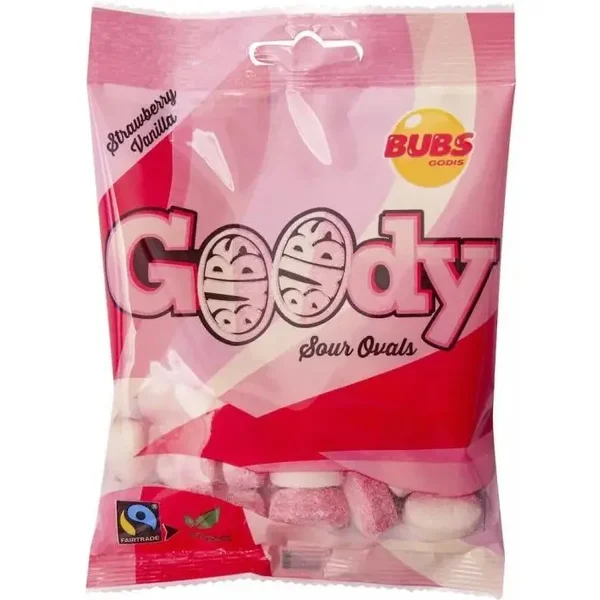Bubs Goody Sour Strawberry & Vanilla 90 gram