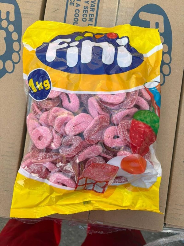 Schepsnoep zak per kilo Aardbei Ringen