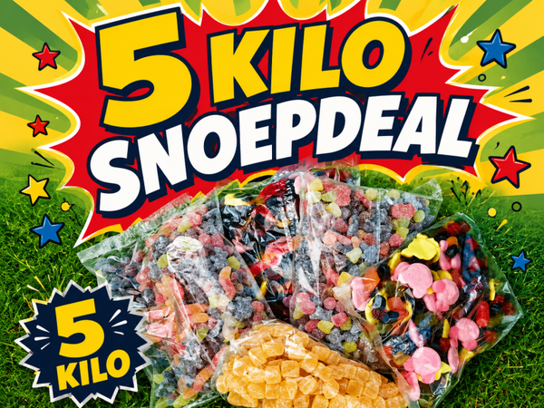 JUNI DEAL 5 kilo snoep €18,99
