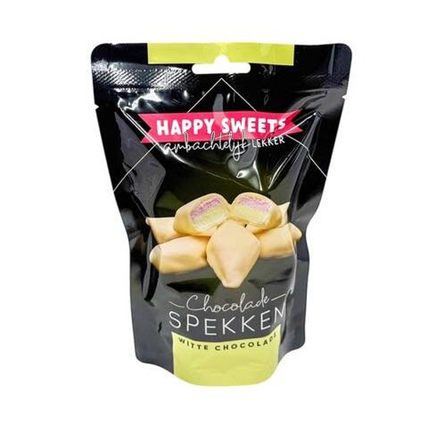 Happy Sweets Chocolade Spekken Witte Chocolade 150 gram