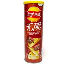 Lays Aziatisch Koker Sizzled Black Pepper Ribeye Steak ( China ) 90 gram