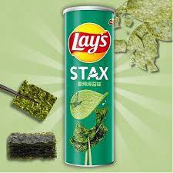 Lays Aziatisch Stax Roastes Seaweed flavour 90 gram