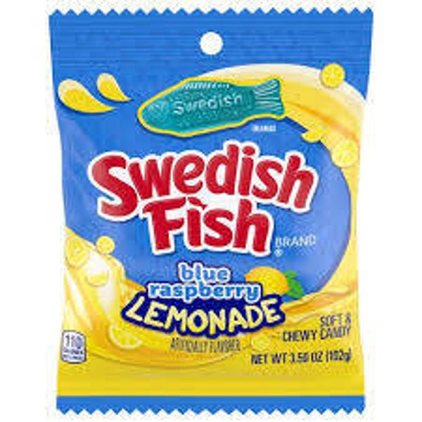Swedish Fish Blue Raspberry Lemonade 102 gram