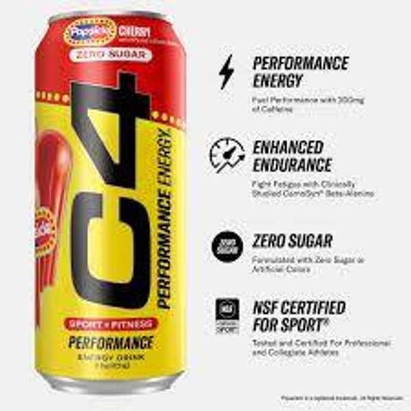 C4 Starburst Cherry ZERO sugar 500 ml Performance Drink