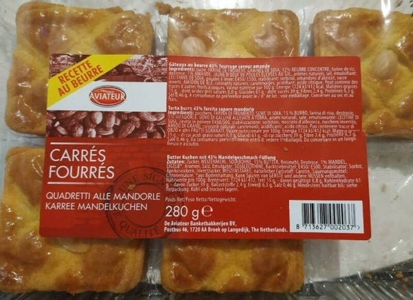 Amandelkoeken Frans Carres Fourres 280 gram