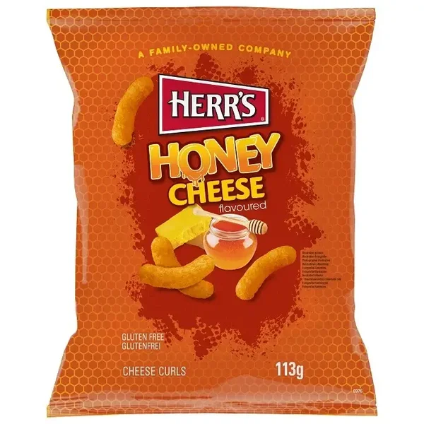 Herrs Honey Cheese Curls 113 gram