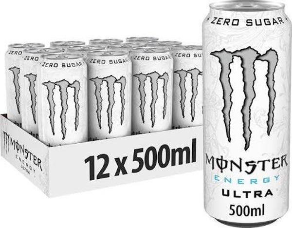 Monster Ultra white per tray 12 500 ml