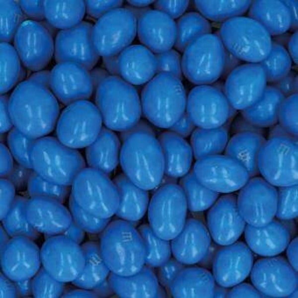 M&M op kleur met pinda Blauw