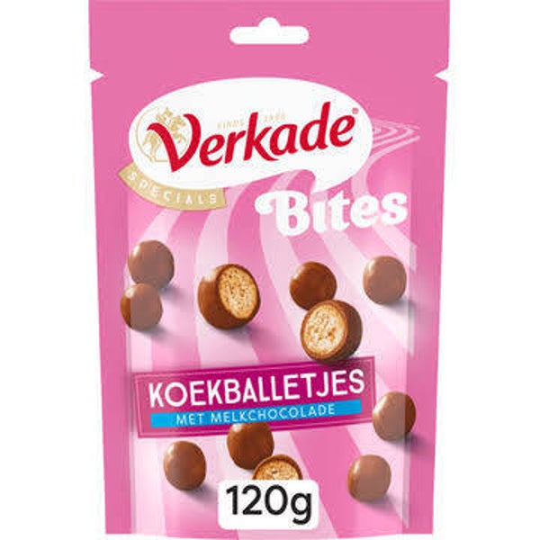 VERKADE Bites Koekballetjes 120 gram
