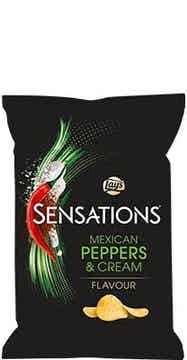 Lays Sensations Mexican Peppers & Cream