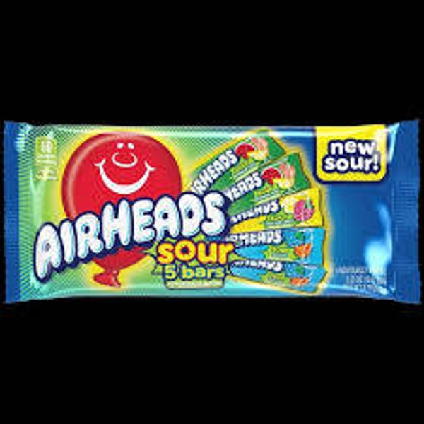Airheads Sour Blue Blast 5 bars 78 gram