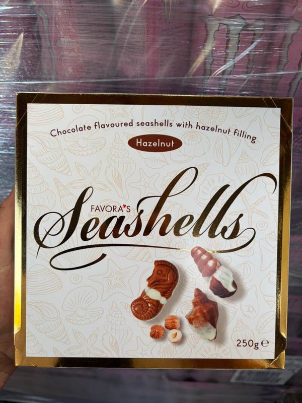 Chocolade Zeebanket Seashells 250 gram
