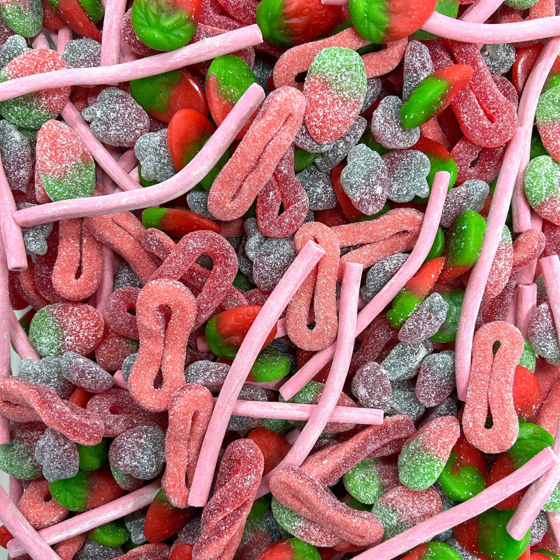 Rood/Roze- Groene mix chepsnoep