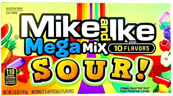 MIke and Ike mega MIX SOUR box 141 gram