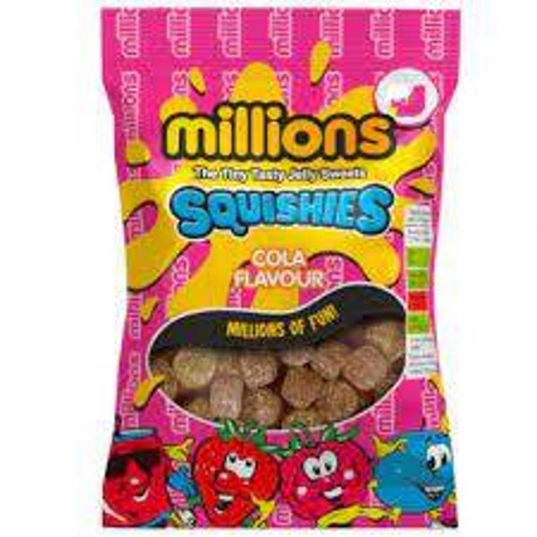 Millions Squishies Cola 120 gr ( Engels snoep )