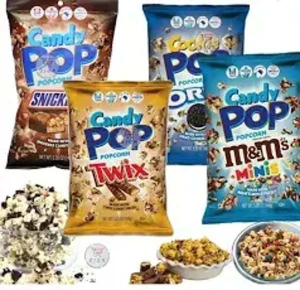 Candy POP Popcorn MIX 4 soorten 4x28 gram