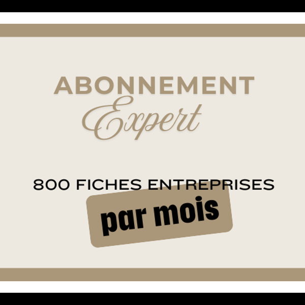 Abonnement Expert