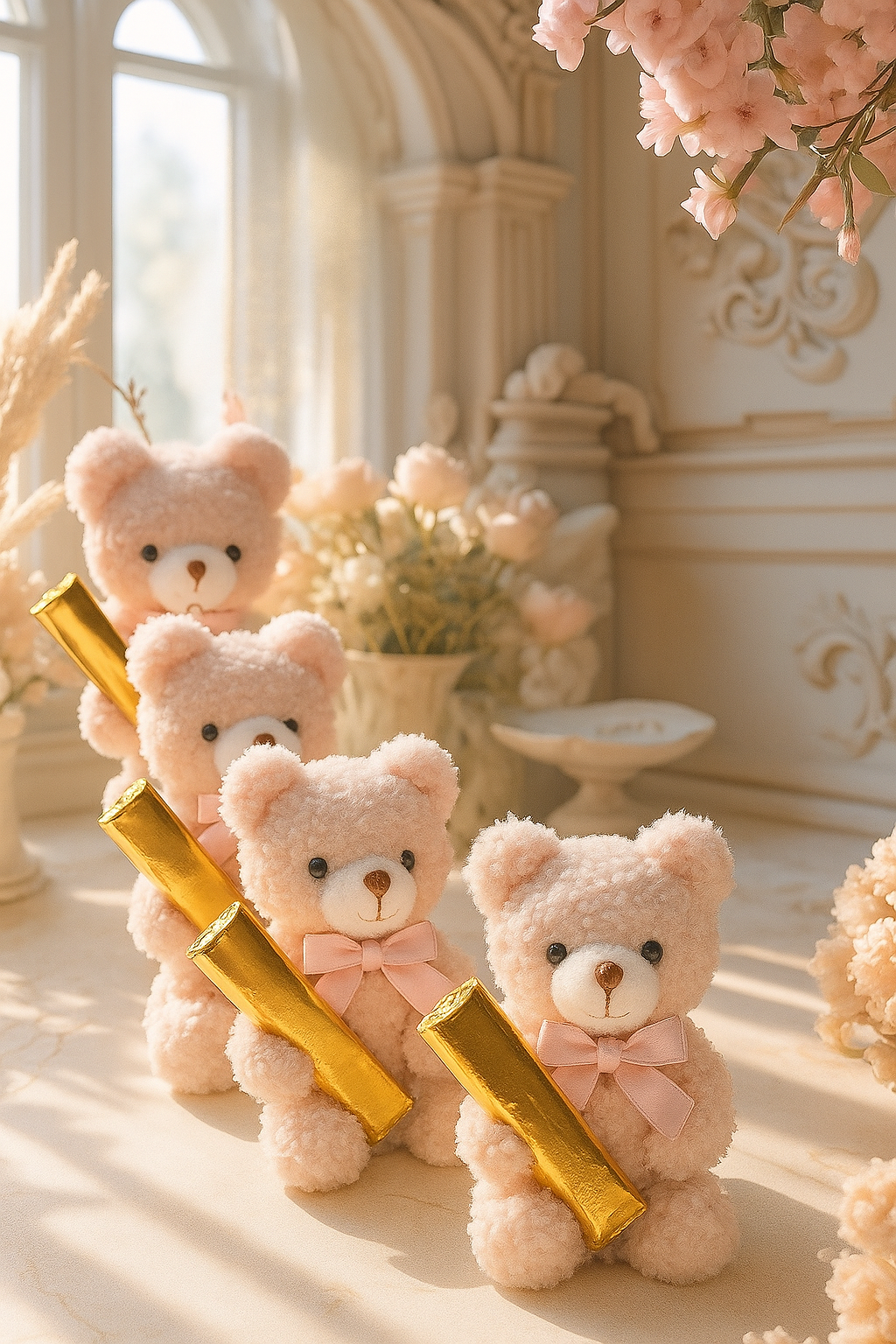 Schlüsselanhänger Bär mit Schokolade