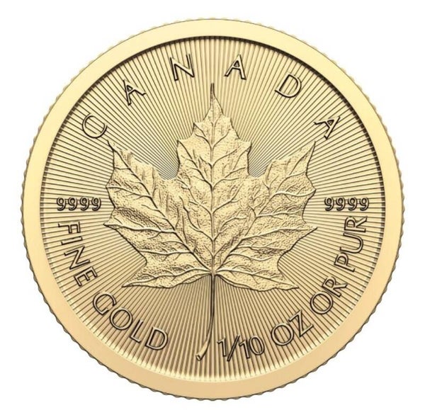 Maple Leafe 1/10 Goldmünze 2024 **
