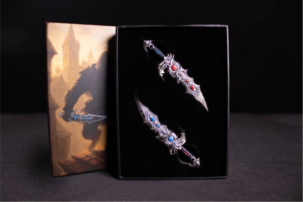 Südkorea: Twinfang Klingen, 2x 1 oz Silber