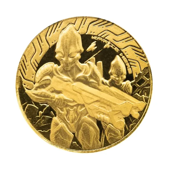 ALIEN BATTLE 1/10 Oz Gold Münze 20$ Samoa 2024