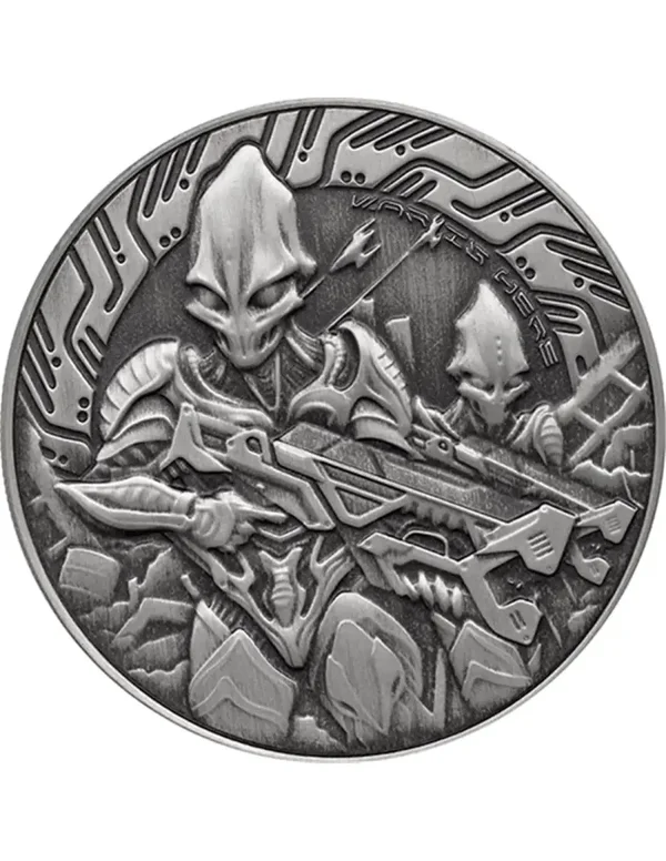 ALIEN BATTLE Antik 1 Oz Silber Münze 2$ Samoa 2024