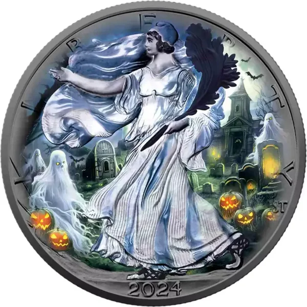 American Eagle 1 oz Silber 2024 Ghost Night Halloween