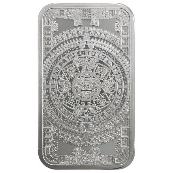 Aztekenkalender Silberbarren 1 Unze