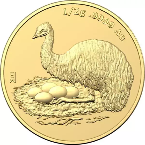 Emu 0,5 Gramm Goldmünze