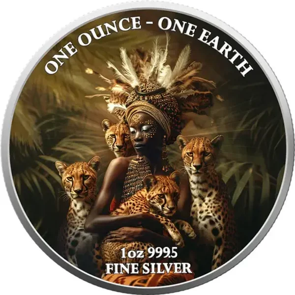 Fidschi Erde Afrika 1 OZ Silber 2022
