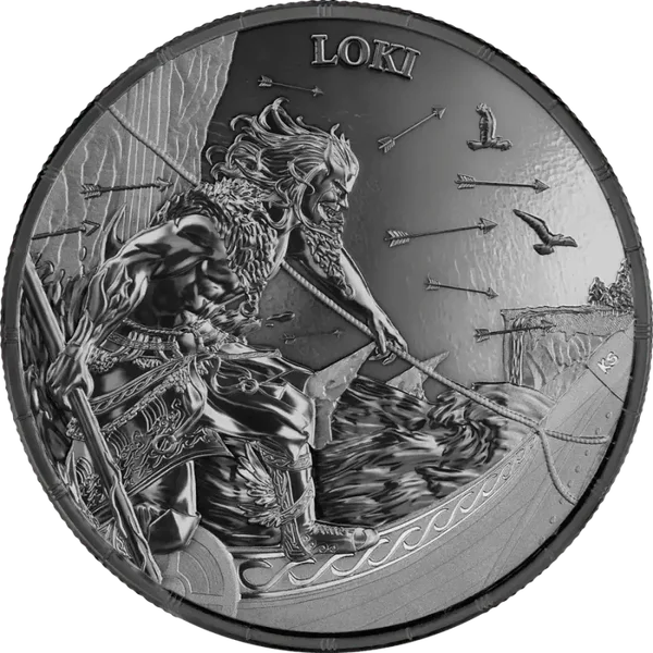 Germania 5 Mark „Ragnarök – Loki“ 2025 – 1 oz Black Silver BU