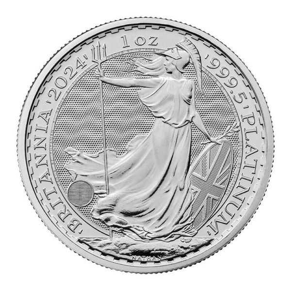 Großbritannien 2024 - Britannia Platinmünze 999,5 1 oz - König Charles III*