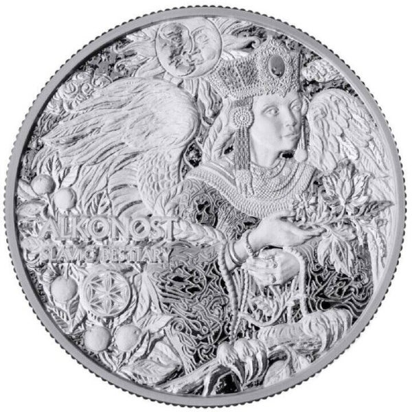 Kamerun: Slawisches Bestiarium - Alkonost 1oz Silber 2024 Proof