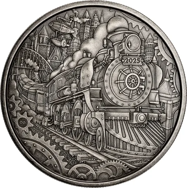 Kanada – 50 CAD Silbermünze 2025 Dampflokomotive