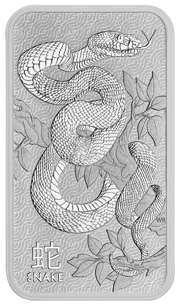 Lunar Snake 1oz Silberbarren incl. Kapsel
