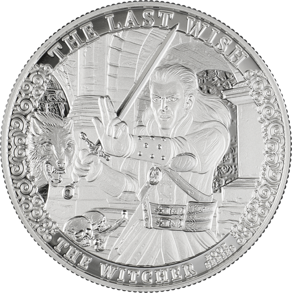 Niue 2023 - Die Witcher Buchreihe - Der Letzte Wunsch Ag999.9 1 OZ Silbermünze BU