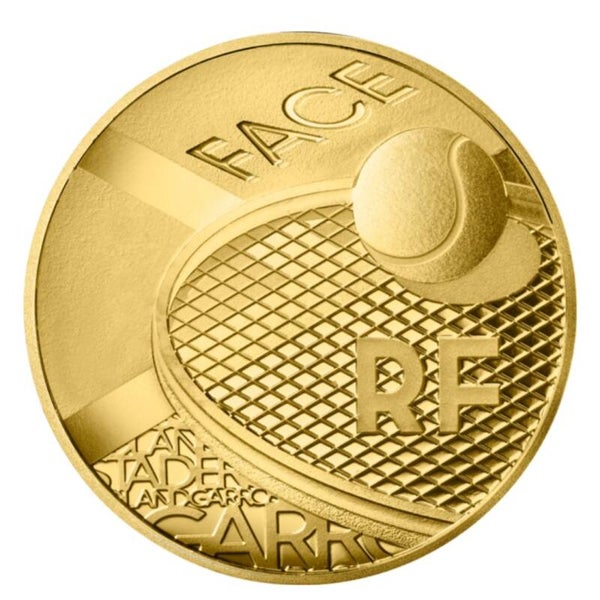 Roland Garros  20 € Goldmünze PP Frankreich 2025