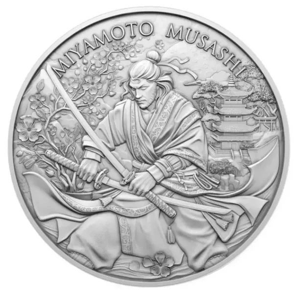 Warriors Miyamoto Musashi 2025 1 OZ Silber