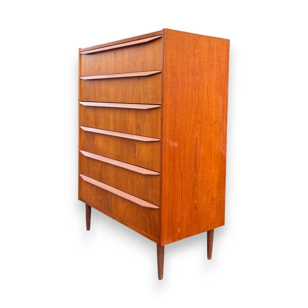 Teak Chest of 6 Drawers