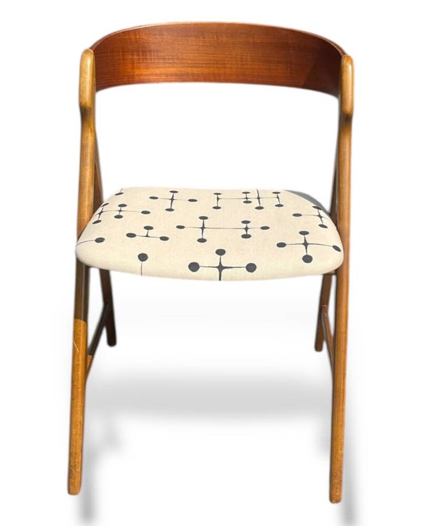 Henning Kjaernulf Chair with Eames Dot Pattern