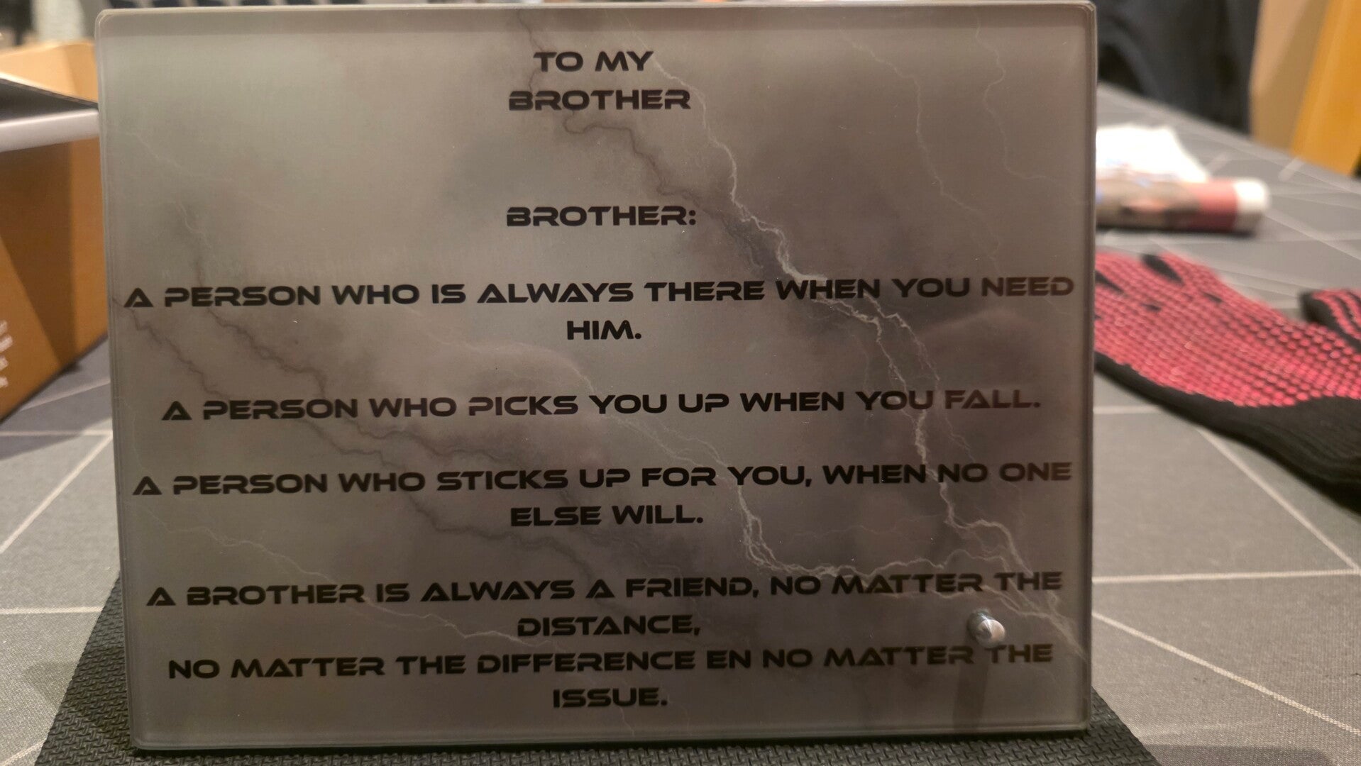 Sublimatie glazen fotoslate