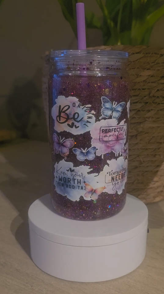Glitter snow globe