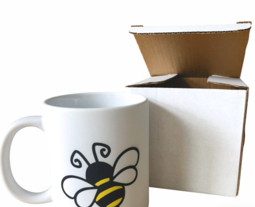 Kartonnen verpakkingsdoosje voor mokken tot 330 ml