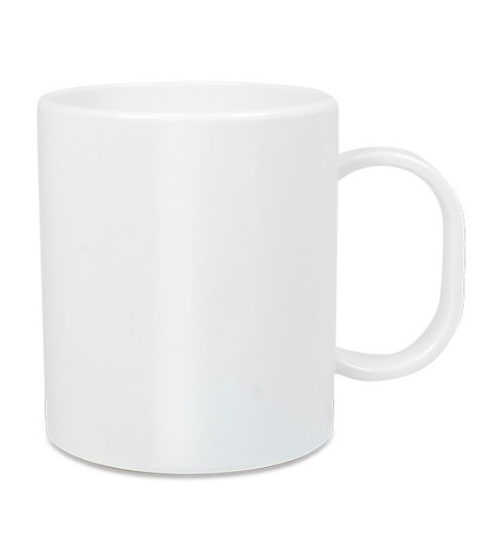 Plastic polymeer mok glanzend voor sublimatie 320 ml