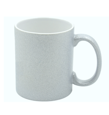 Sublimatie mok in glitter 325 ml.