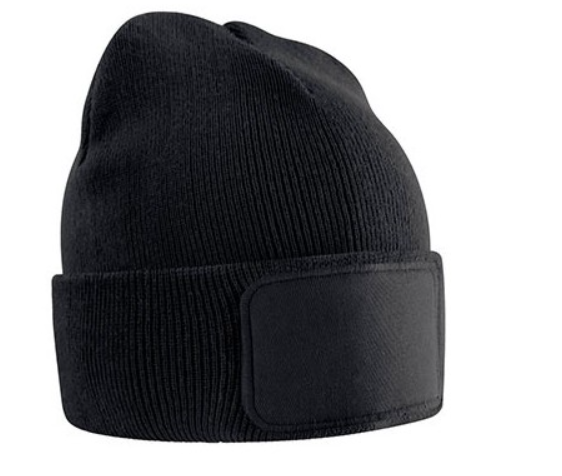 Kindermuts met patch om te sublimeren (b 10 x h 5 cm)