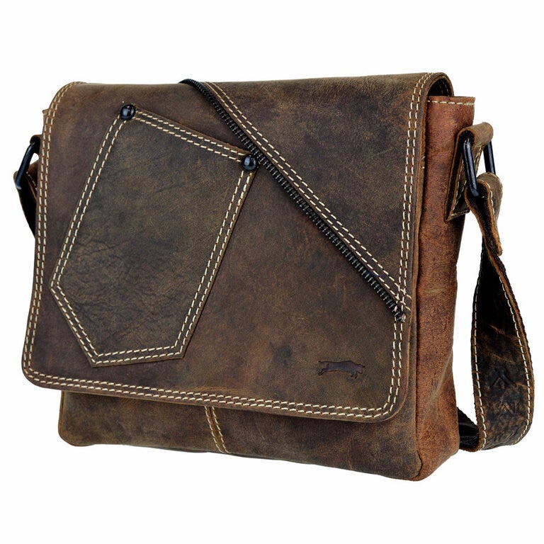 Umhängetasche -Büffelleder-