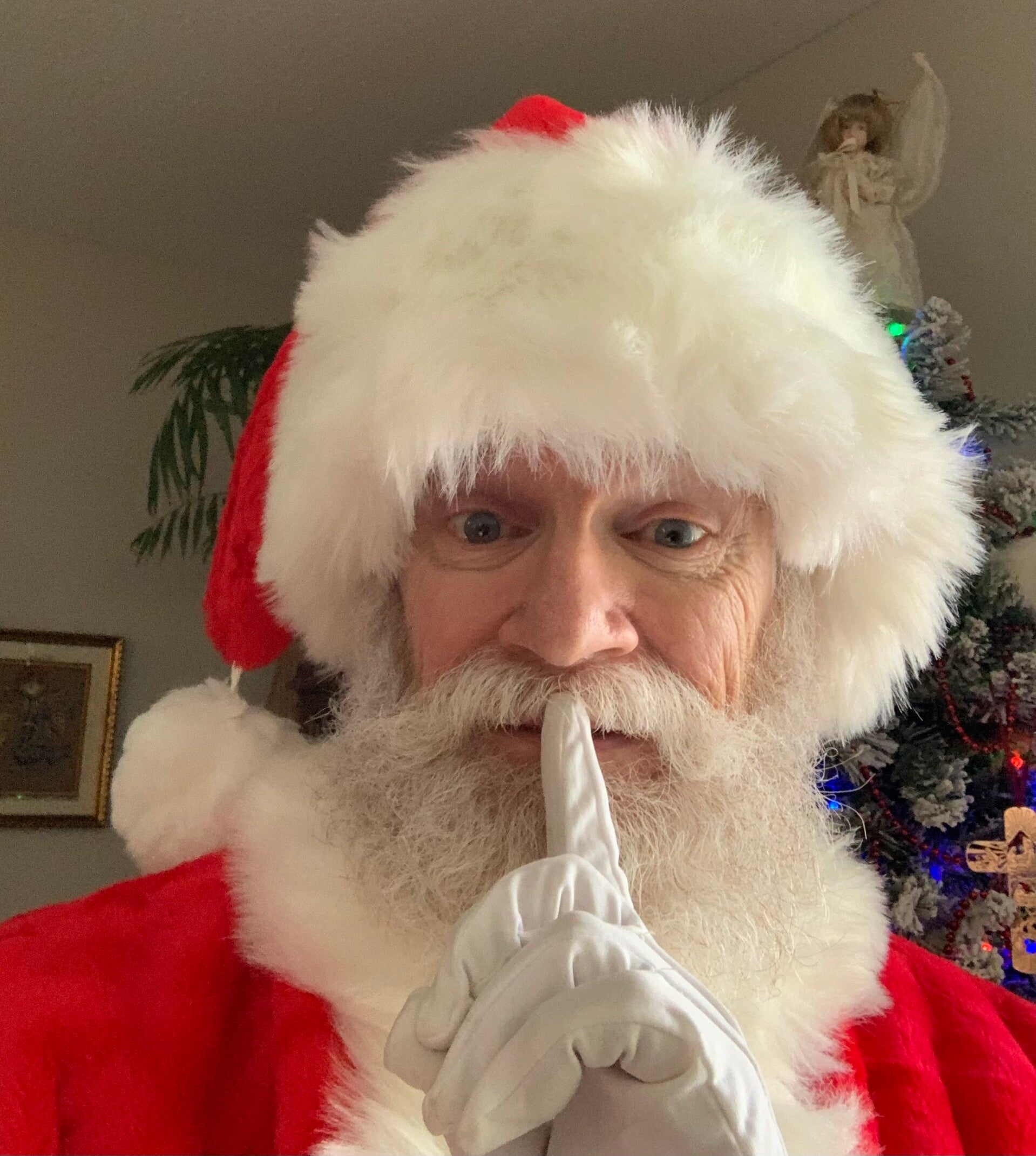 Santa David at a community Christmas event in London, Ontario