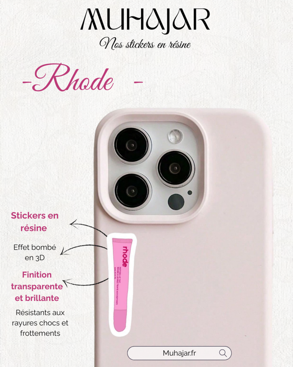Stickers résine - Rhode Girly