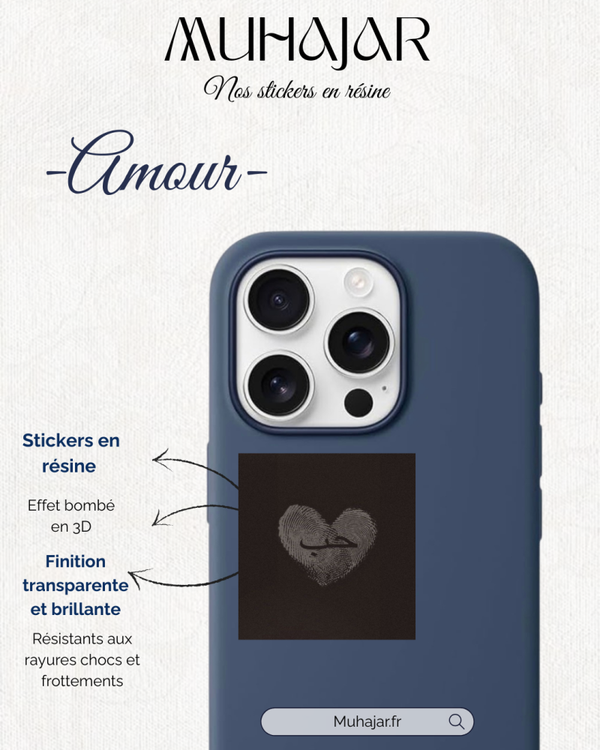 Stickers résine - Amour